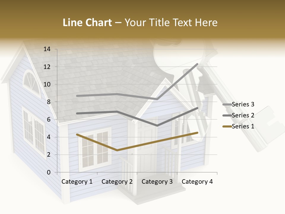 A House With A Key On Top Of It PowerPoint Template