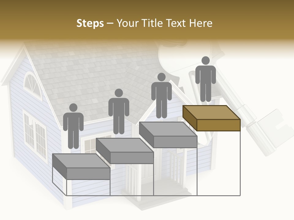 A House With A Key On Top Of It PowerPoint Template