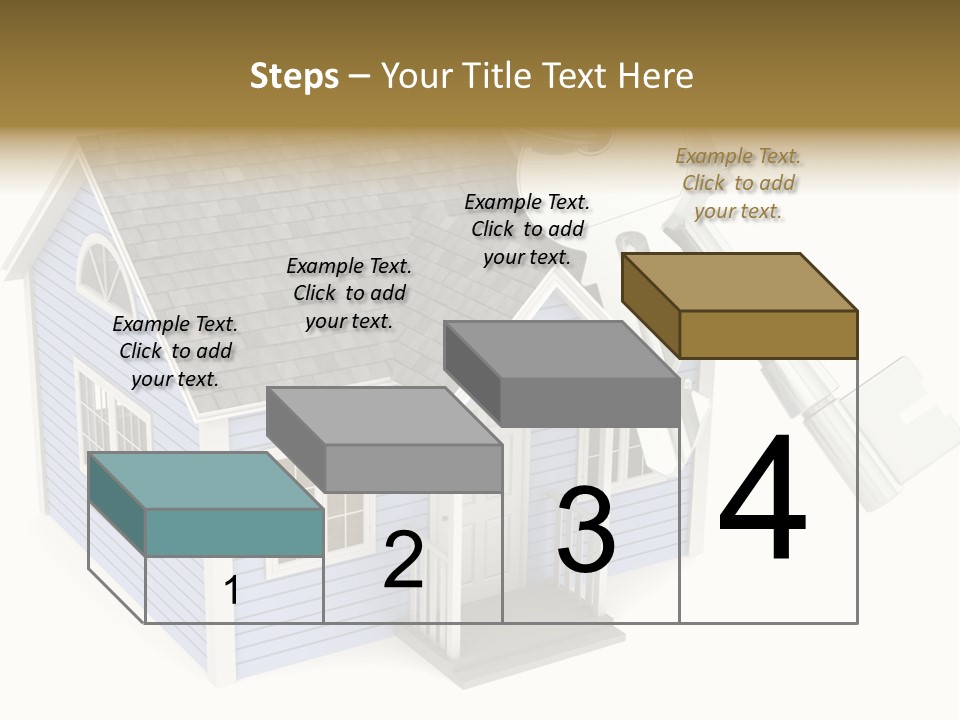A House With A Key On Top Of It PowerPoint Template