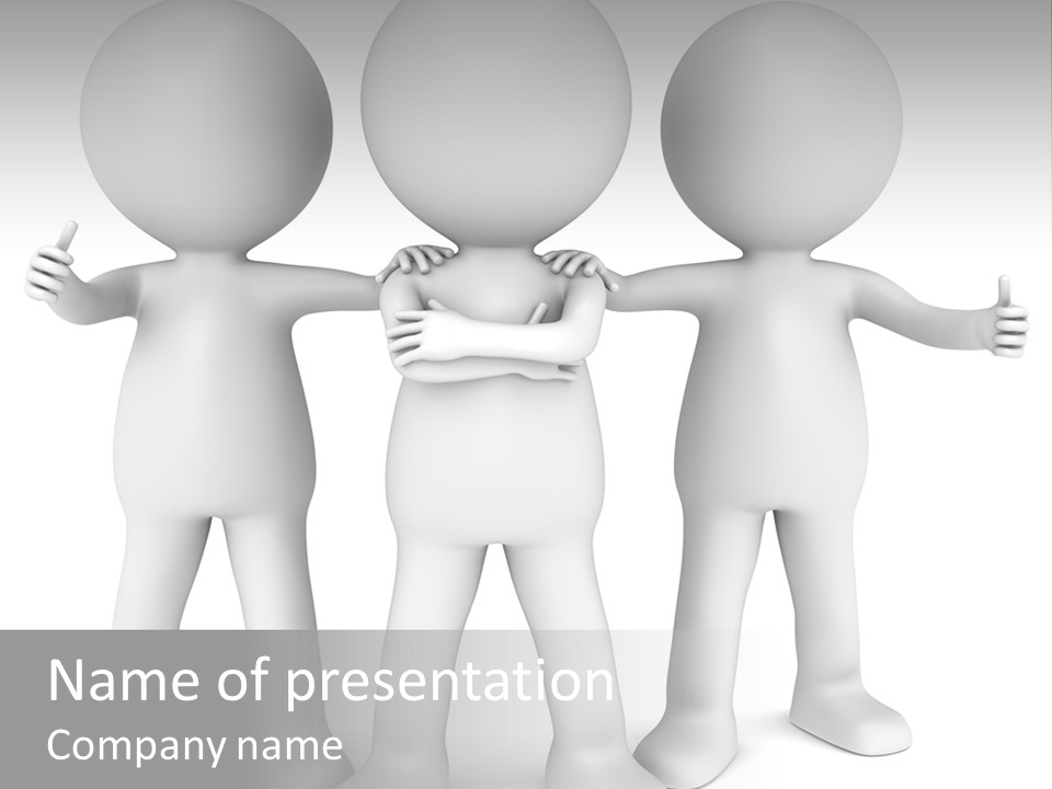 A Group Of People Standing Next To Each Other PowerPoint Template