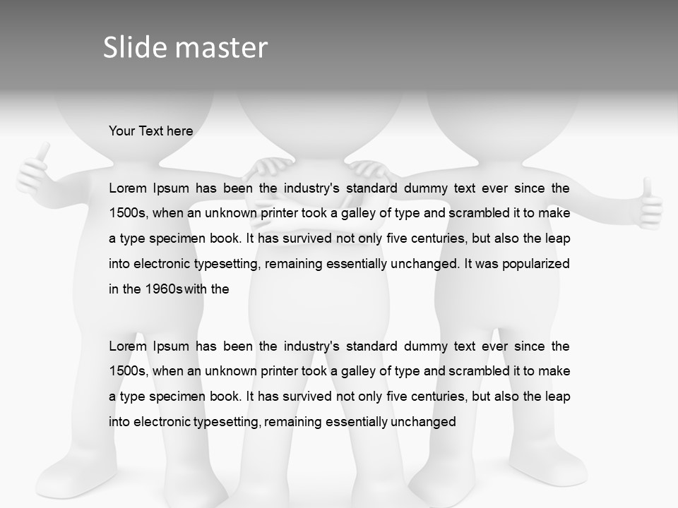 A Group Of People Standing Next To Each Other PowerPoint Template