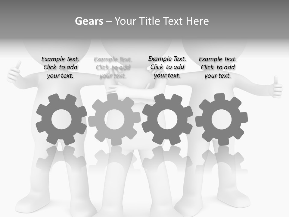 A Group Of People Standing Next To Each Other PowerPoint Template