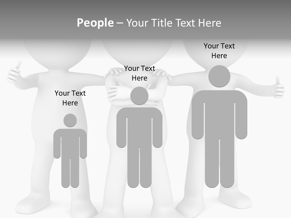 A Group Of People Standing Next To Each Other PowerPoint Template