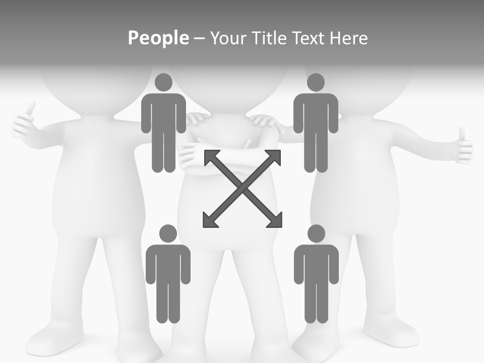 A Group Of People Standing Next To Each Other PowerPoint Template
