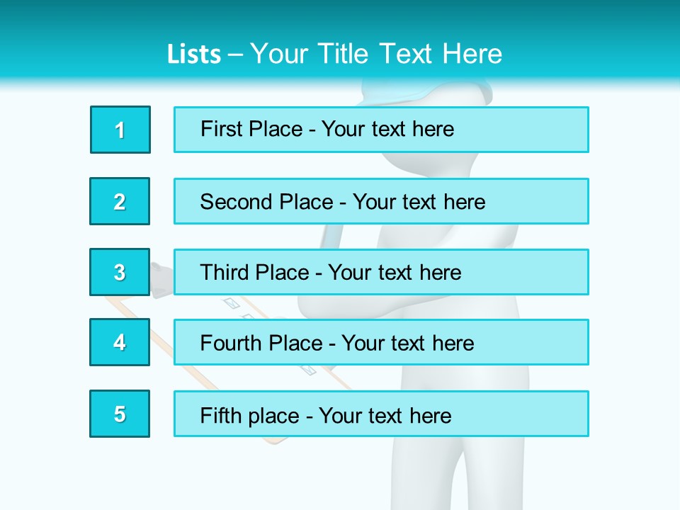 Construction Business List PowerPoint Template
