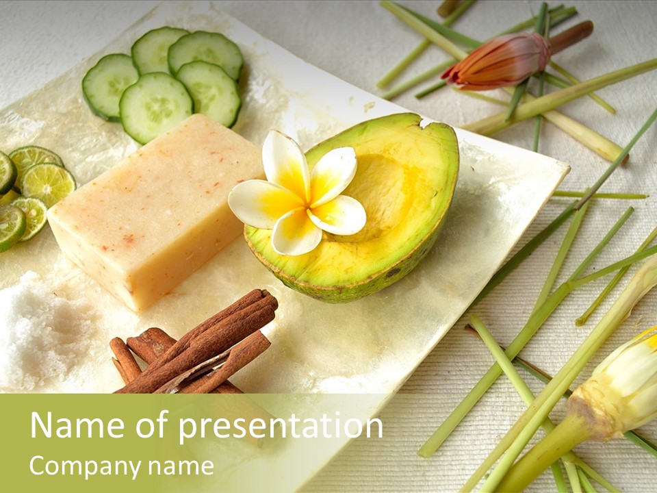 Asian Spa Ingredients PowerPoint Template