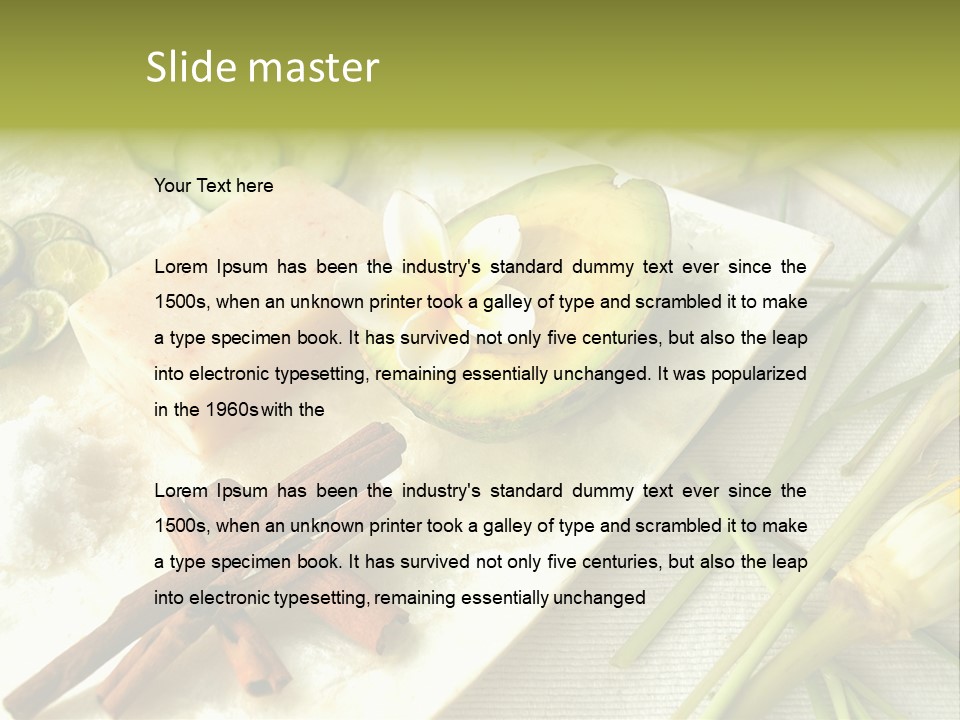 Asian Spa Ingredients PowerPoint Template