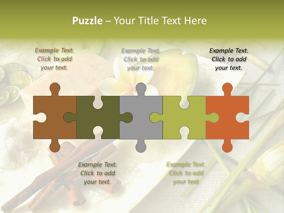 Asian Spa Ingredients PowerPoint Template