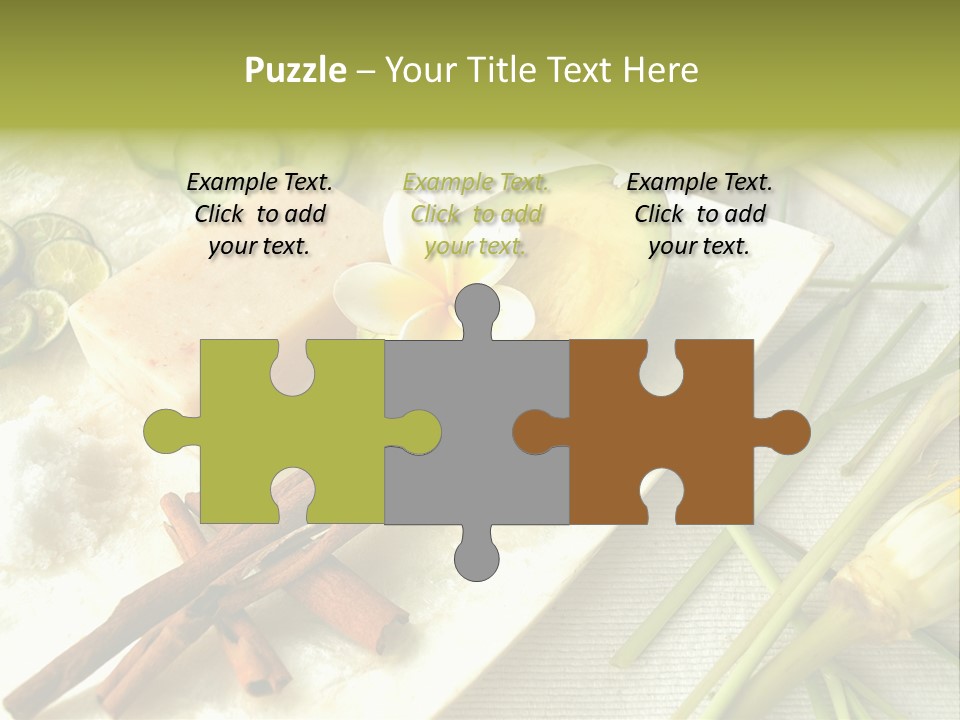 Asian Spa Ingredients PowerPoint Template