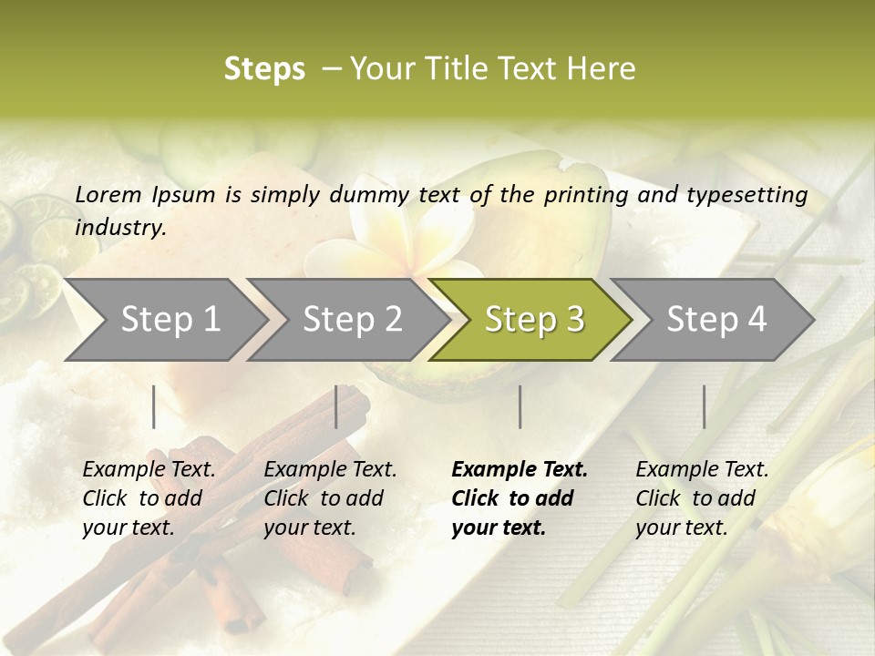 Asian Spa Ingredients PowerPoint Template