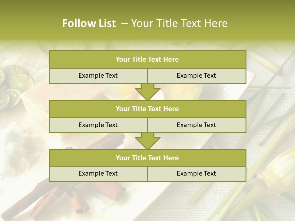 Asian Spa Ingredients PowerPoint Template