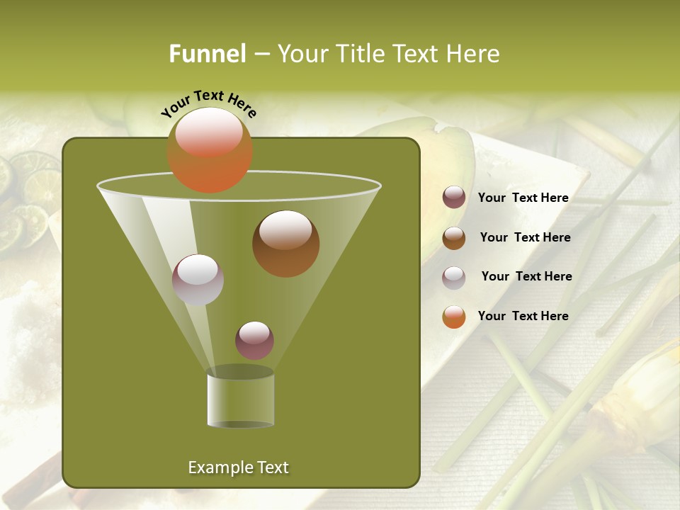 Asian Spa Ingredients PowerPoint Template
