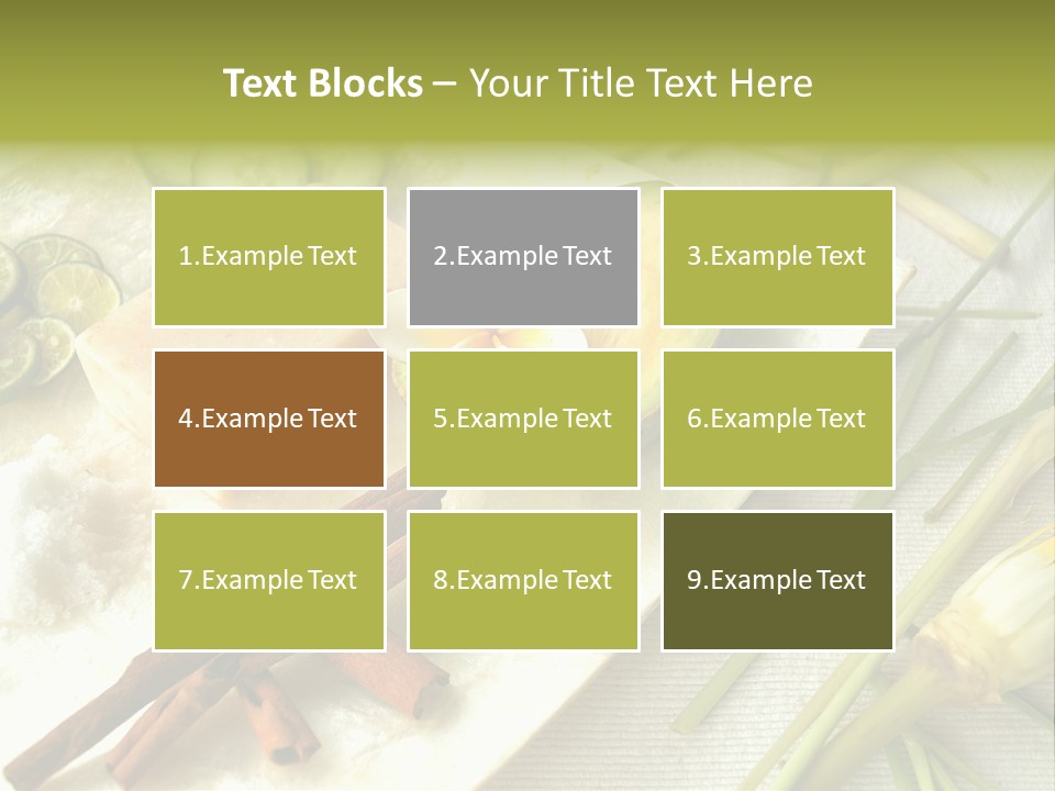 Asian Spa Ingredients PowerPoint Template