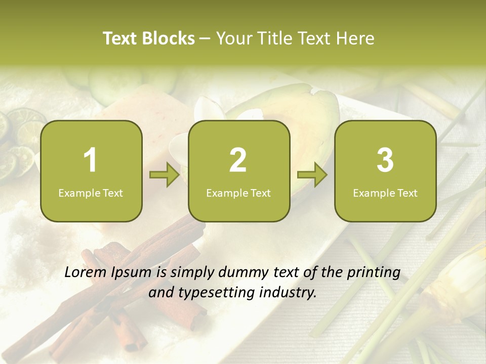 Asian Spa Ingredients PowerPoint Template