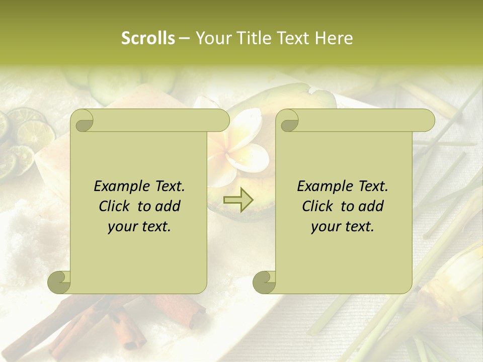 Asian Spa Ingredients PowerPoint Template