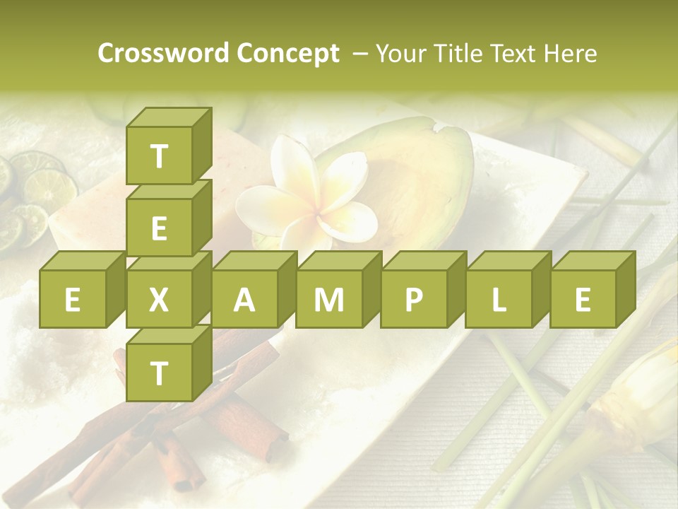 Asian Spa Ingredients PowerPoint Template