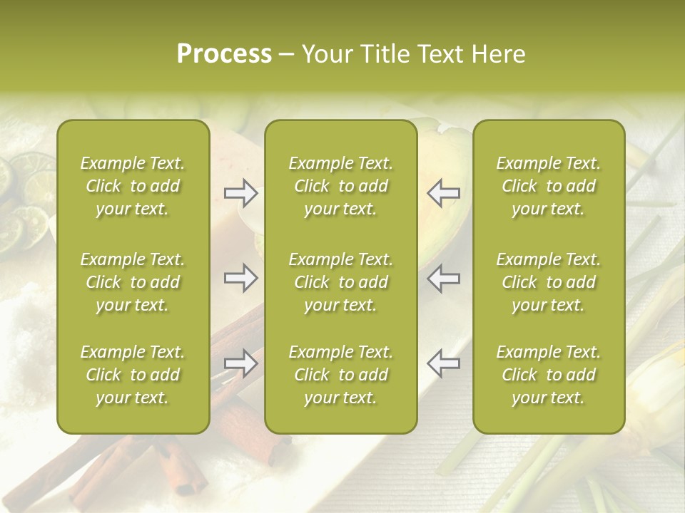 Asian Spa Ingredients PowerPoint Template