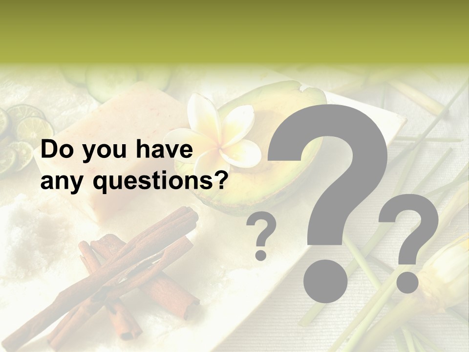 Asian Spa Ingredients PowerPoint Template