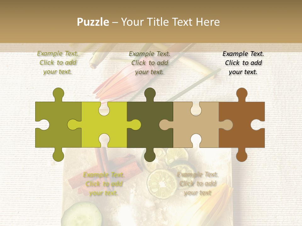 Asian Spa Ingredients PowerPoint Template