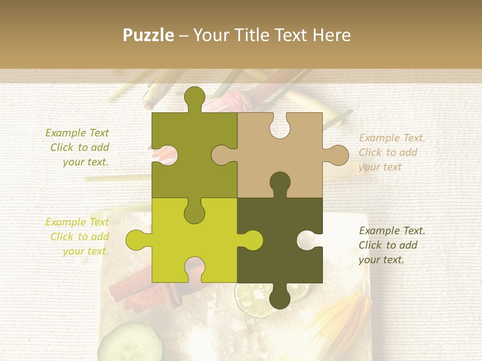 Asian Spa Ingredients PowerPoint Template