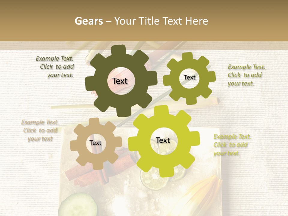 Asian Spa Ingredients PowerPoint Template