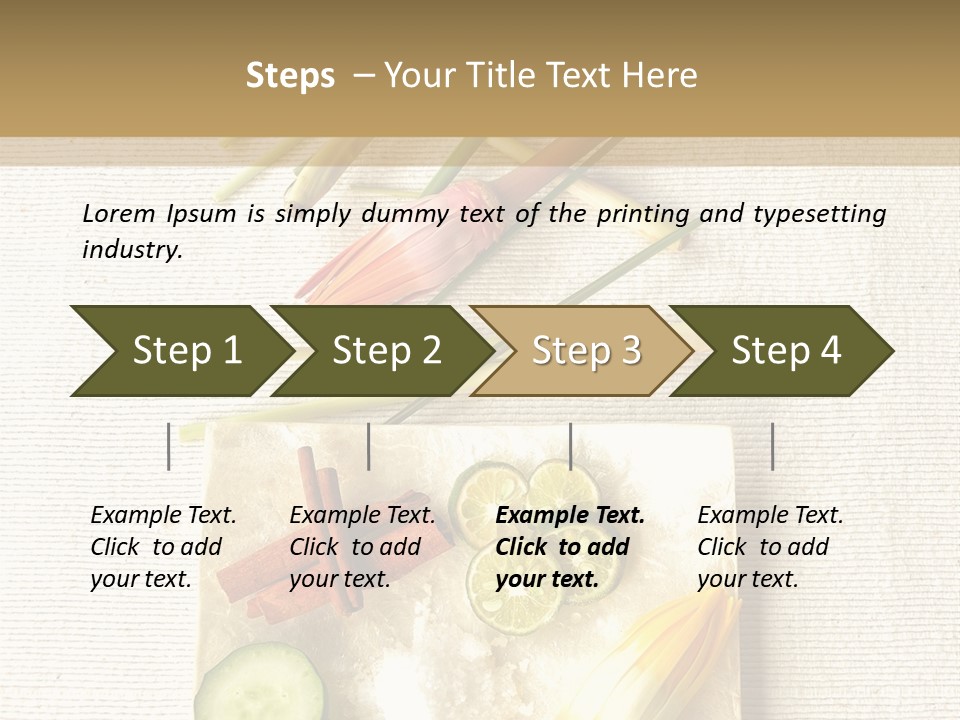 Asian Spa Ingredients PowerPoint Template