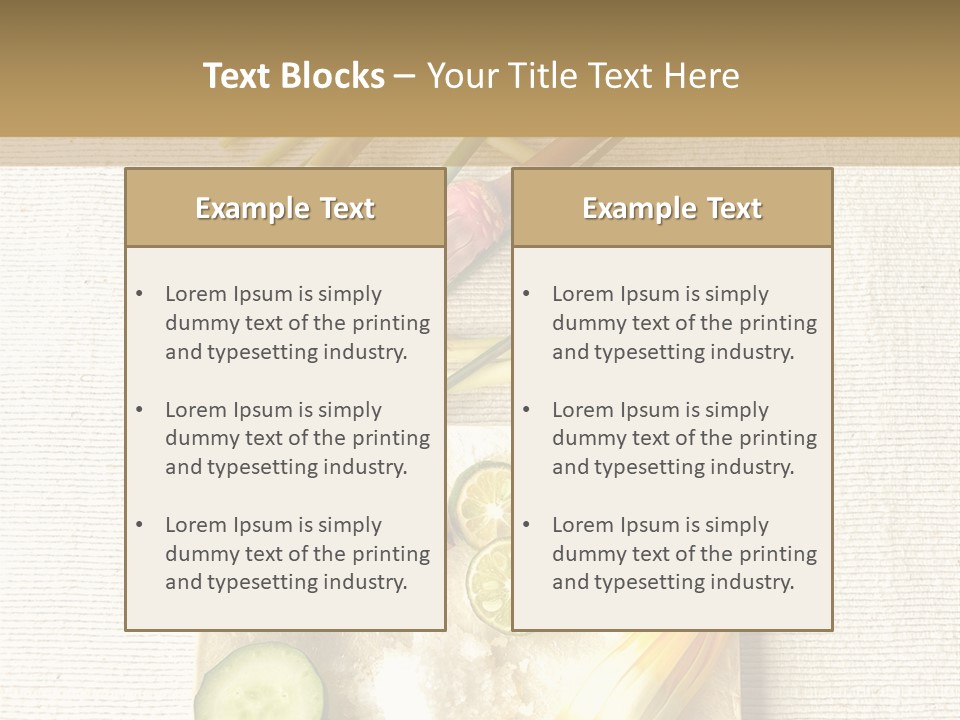 Asian Spa Ingredients PowerPoint Template