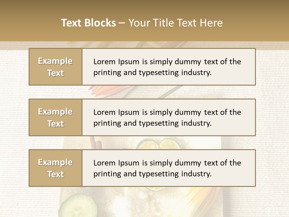 Asian Spa Ingredients PowerPoint Template