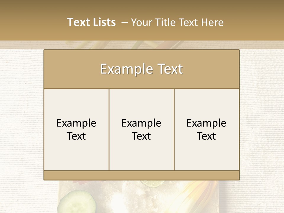 Asian Spa Ingredients PowerPoint Template