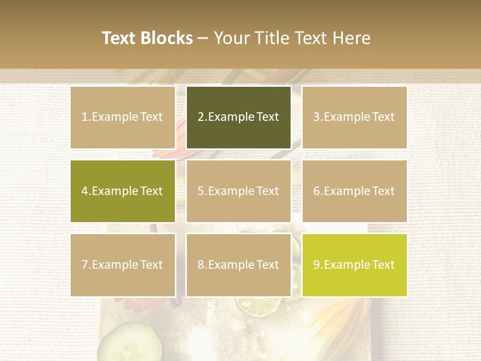 Asian Spa Ingredients PowerPoint Template