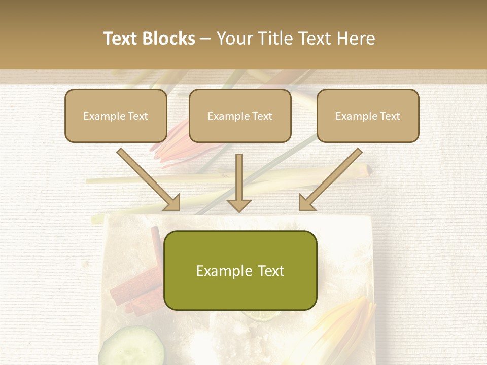 Asian Spa Ingredients PowerPoint Template