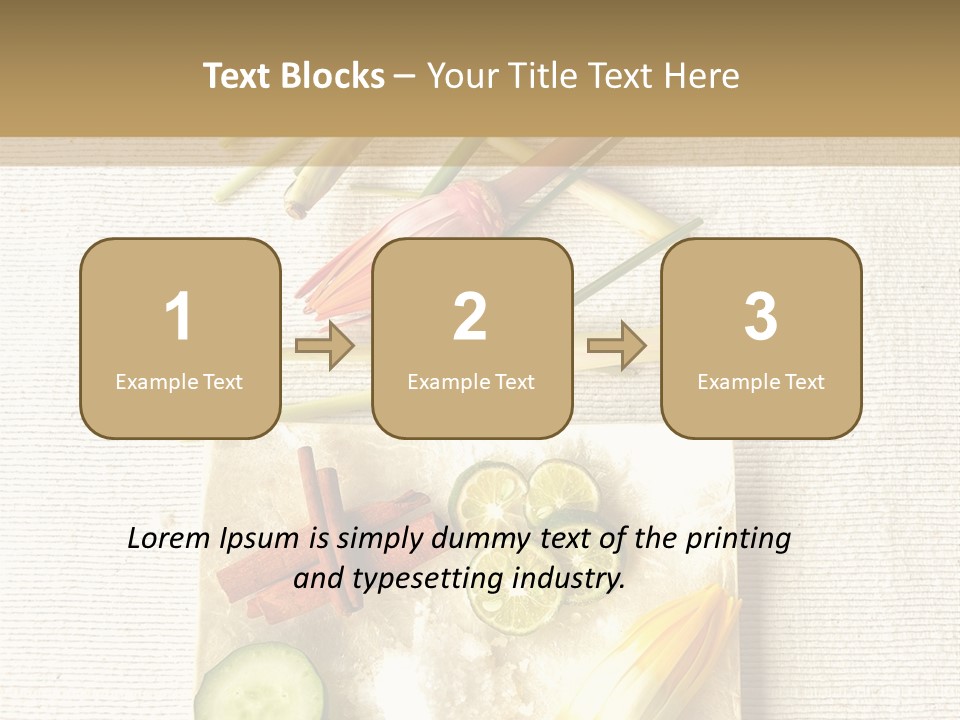 Asian Spa Ingredients PowerPoint Template