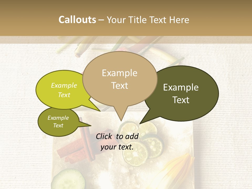 Asian Spa Ingredients PowerPoint Template