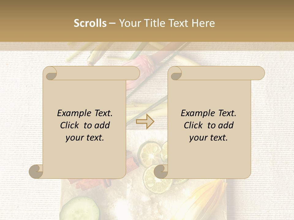 Asian Spa Ingredients PowerPoint Template