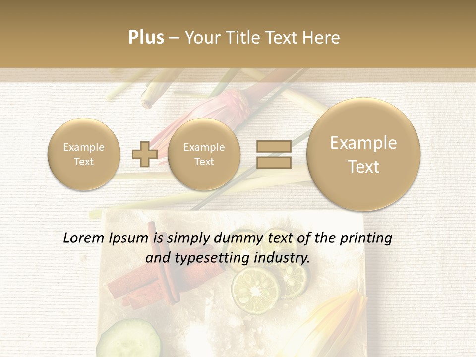 Asian Spa Ingredients PowerPoint Template