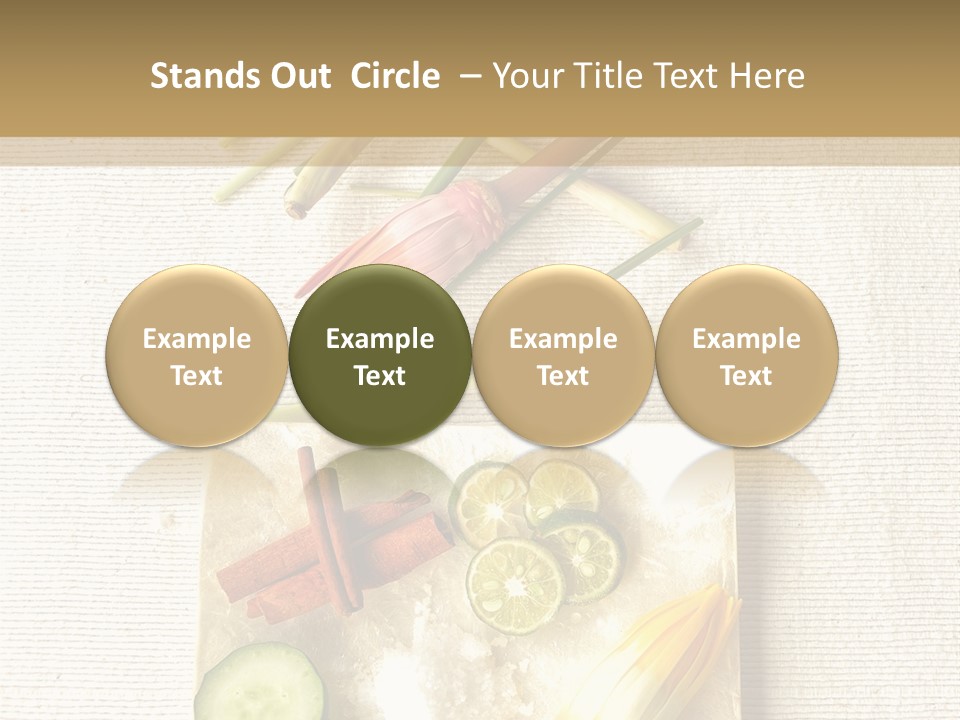 Asian Spa Ingredients PowerPoint Template