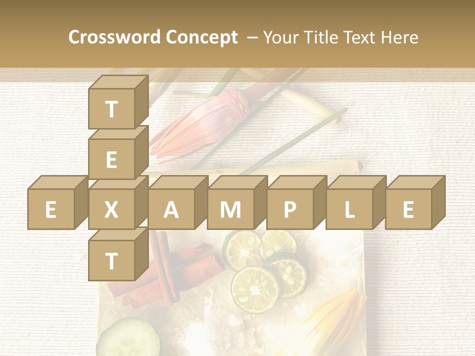 Asian Spa Ingredients PowerPoint Template