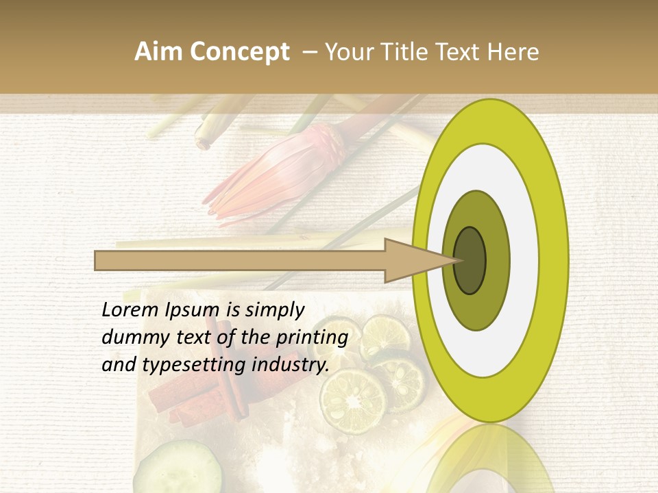 Asian Spa Ingredients PowerPoint Template