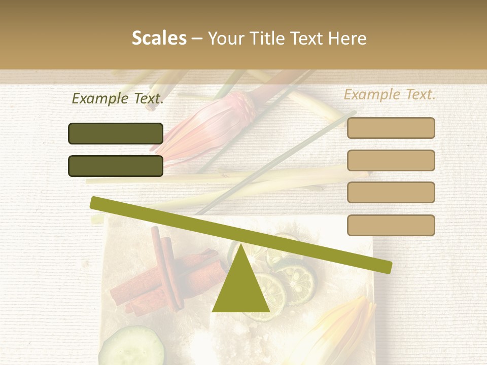 Asian Spa Ingredients PowerPoint Template