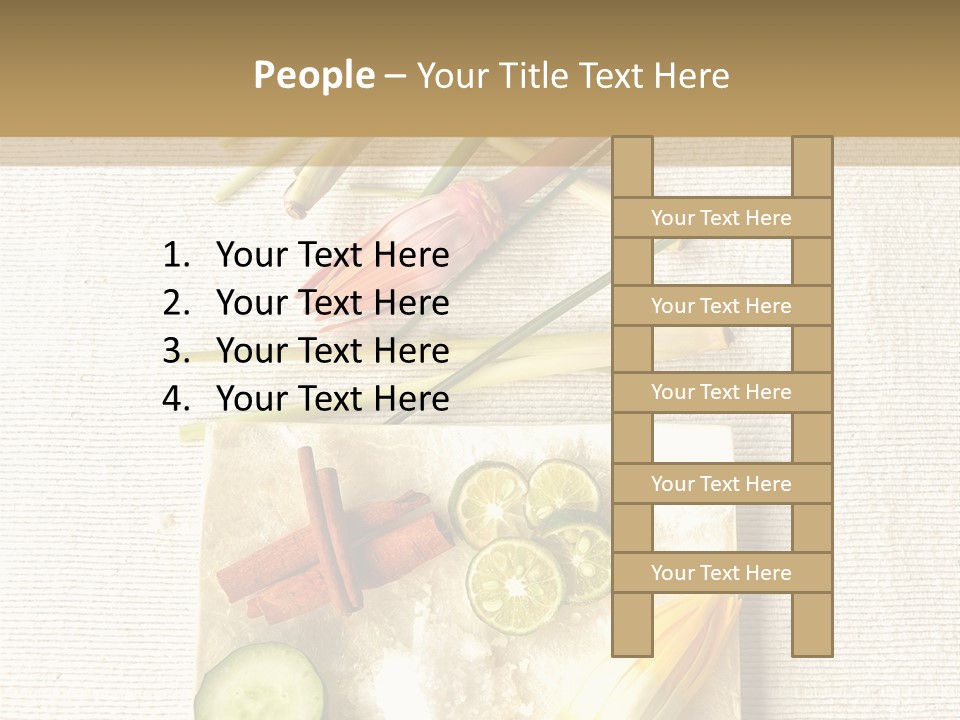 Asian Spa Ingredients PowerPoint Template