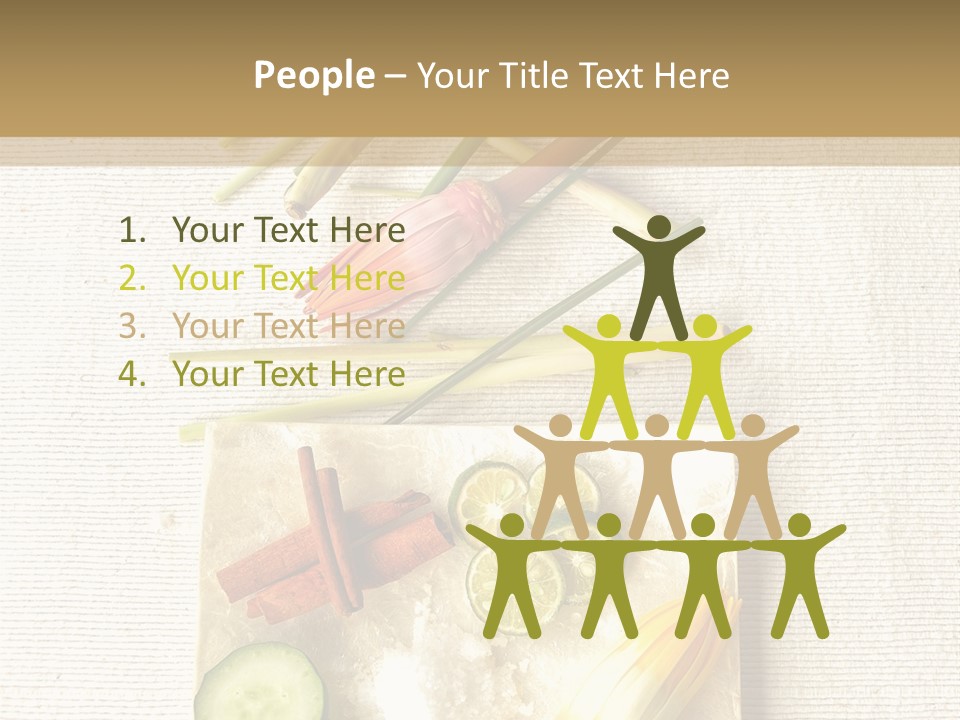 Asian Spa Ingredients PowerPoint Template