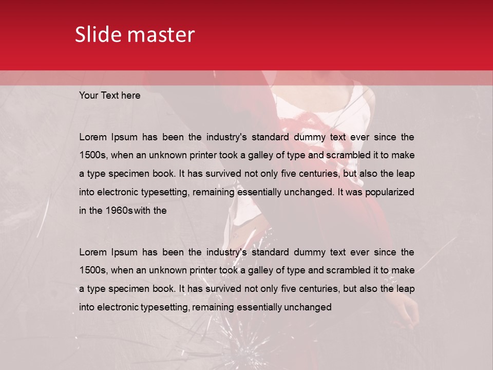 Haircut Outlaw Leg PowerPoint Template