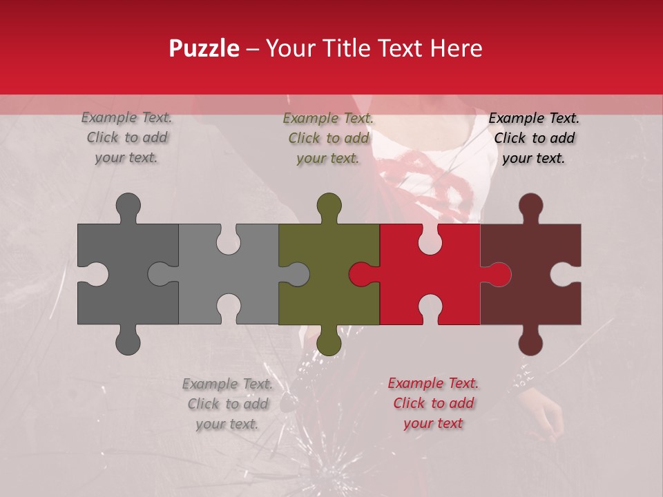 Haircut Outlaw Leg PowerPoint Template