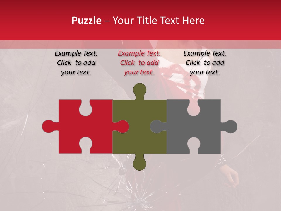 Haircut Outlaw Leg PowerPoint Template