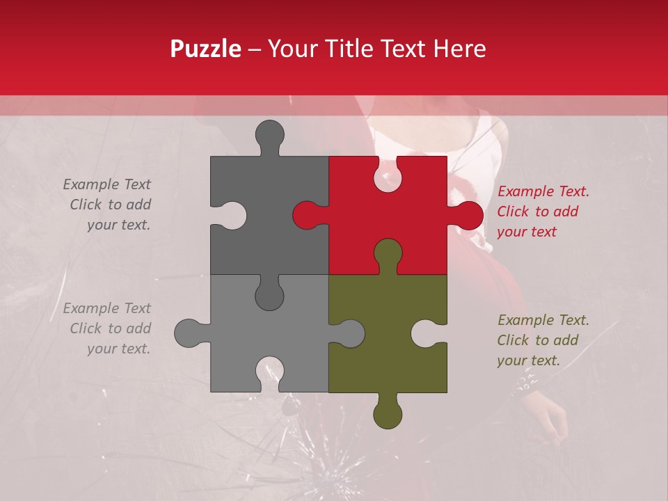 Haircut Outlaw Leg PowerPoint Template