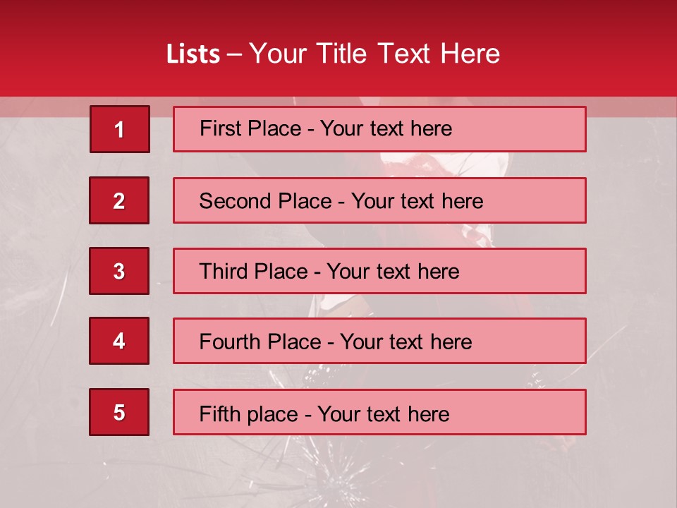 Haircut Outlaw Leg PowerPoint Template
