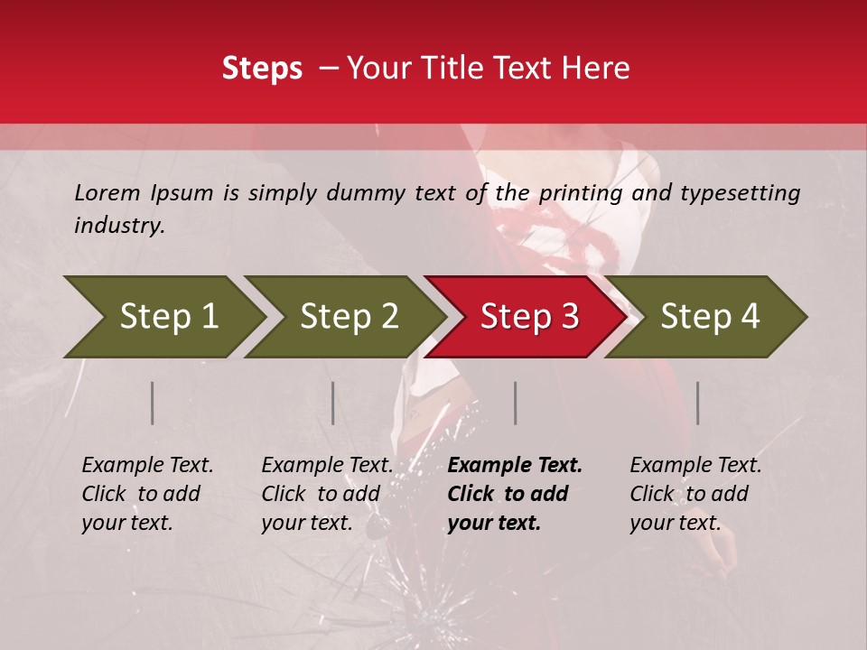 Haircut Outlaw Leg PowerPoint Template