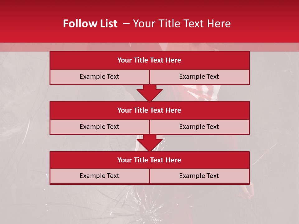 Haircut Outlaw Leg PowerPoint Template