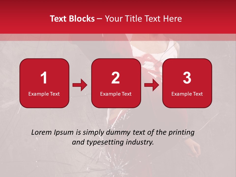 Haircut Outlaw Leg PowerPoint Template