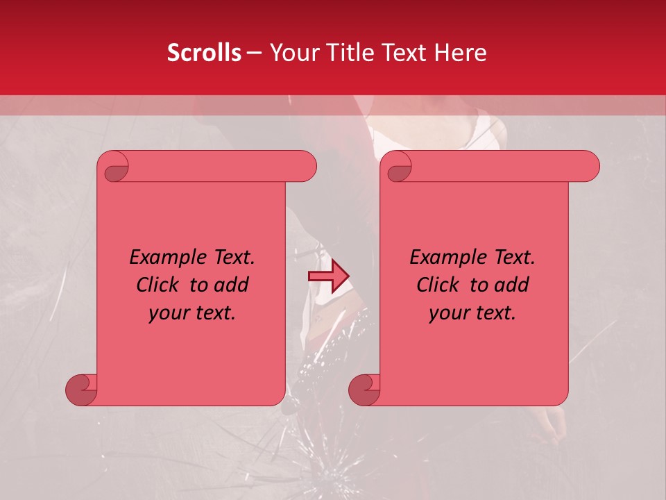 Haircut Outlaw Leg PowerPoint Template